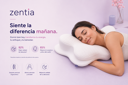 Almohada ortopédica con soporte para cuello y brazos - Zentia