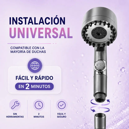 Cabezal De Ducha Purificadora Con 3 Modos y Más Presión - Zentia