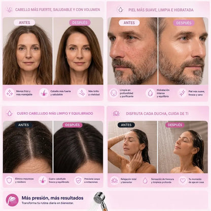 Cabezal De Ducha Purificadora Con 3 Modos y Más Presión - Zentia